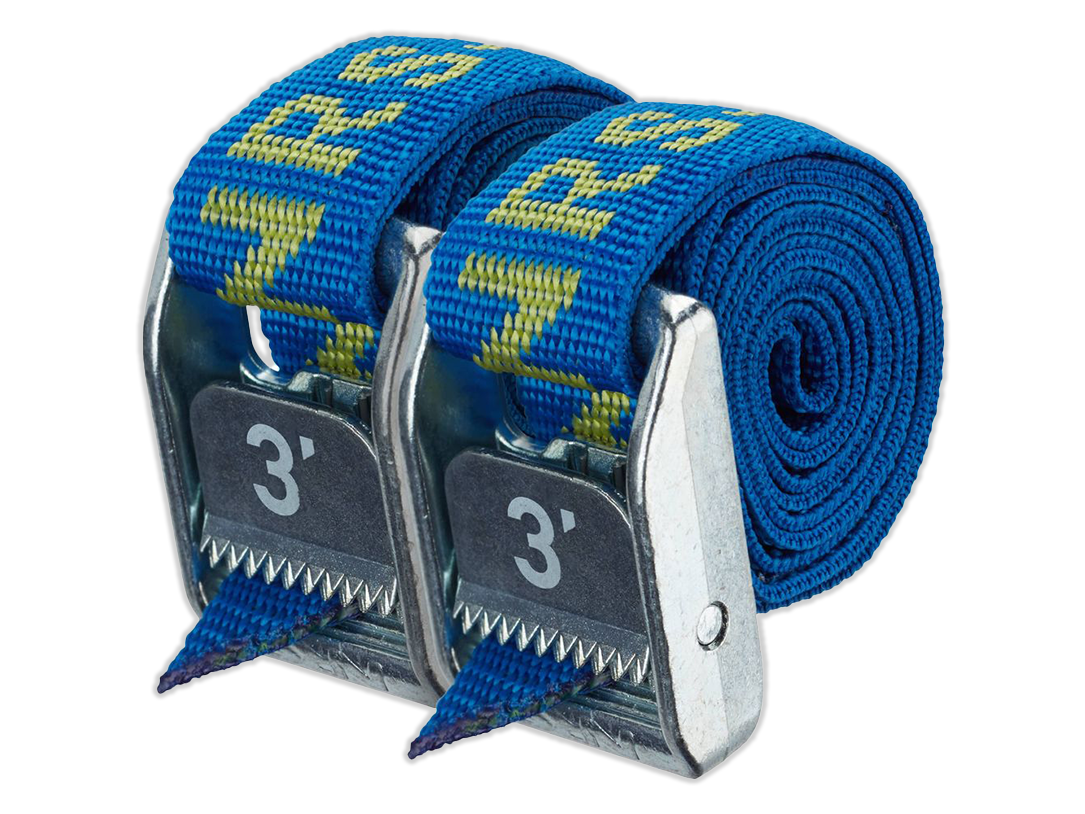 Northwest River Supp Nrs 1` Hd Tie-down Straps Iconicblue 3ftpair Iconicblue