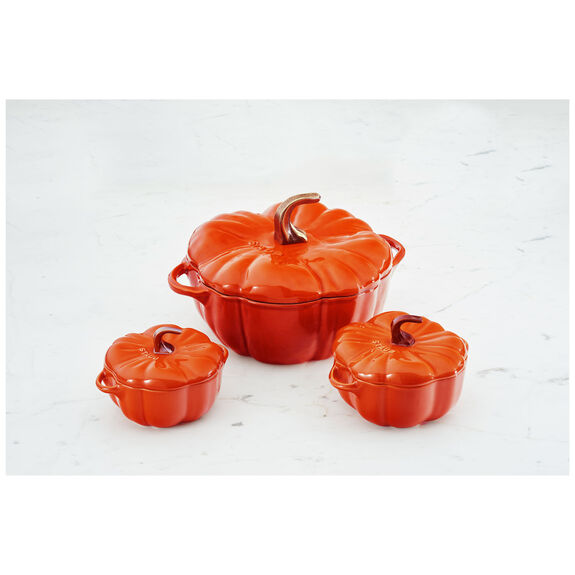 Staub 3.75 Qt Pumpkin Cocotte With Brass Knob