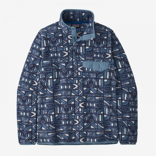 Patagonia Men`s Lw Synch Snap-t P/o New Visions: New Navy