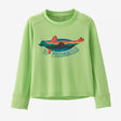 Patagonia Baby Long Sleeve Capilene Silkweight Upf T-shirt Flipper Fitz: Salamander Green