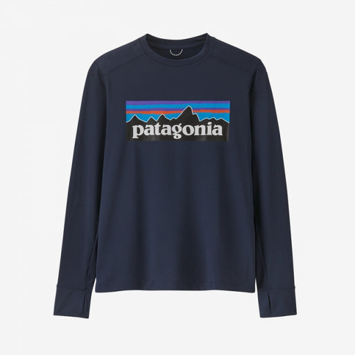 Patagonia Kids' Long Sleeve Capilene Silkweight Upf T-shirt P6 Logo: New Navy