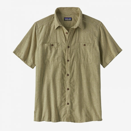 Patagonia Men`s Back Step Shirt Swell Dobby: Buckhorn Green