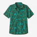 Patagonia Men`s Go To Shirt Cliffs and Waves: Conifer Green