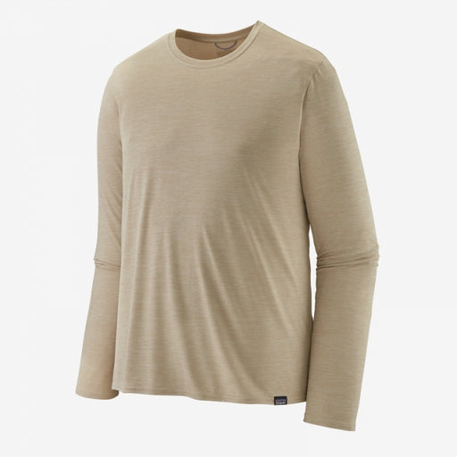 Patagonia Men`s Long-sleeved Cap Cool Daily Shirt Pumice - Dyno White X-Dye