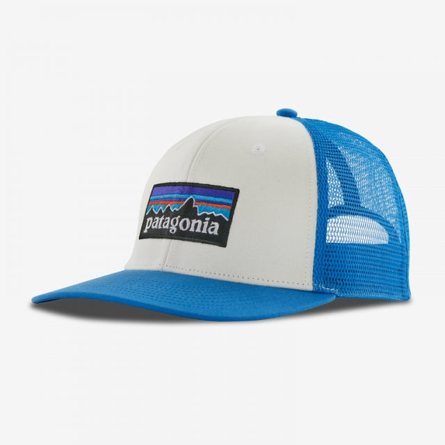 Patagonia P-6 Logo Trucker Hat White/Vessel Blue