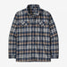 Patagonia Men`s Long-sleeved Organic Cotton Midweight Fjord Flannel Shirt Fields: New Navy