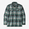 Patagonia Men`s Long-sleeved Organic Cotton Midweight Fjord Flannel Shirt Guides: Nouveau Green