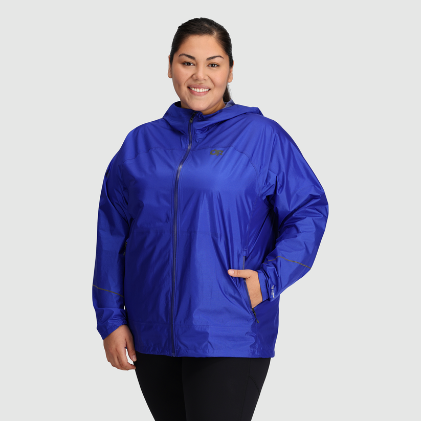 Outdoor Research Women's Helium Rain Jacket - Plus Ultramarine