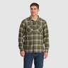 Outdoor Research Men's Feedback Flannel Twill Shirt - Ranger Green Plaid Ranger Green Plaid