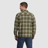 Outdoor Research Men's Feedback Flannel Twill Shirt - Ranger Green Plaid Ranger Green Plaid