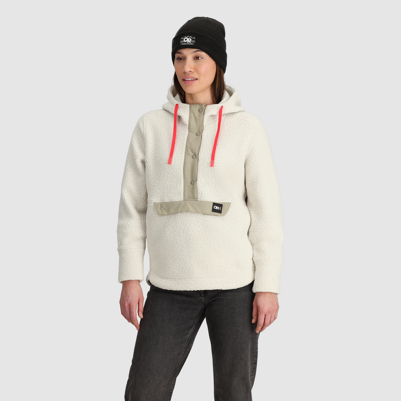 Outdoor Research Women's Grayland Fleece Pullover Hoodie - Oyster Oyster