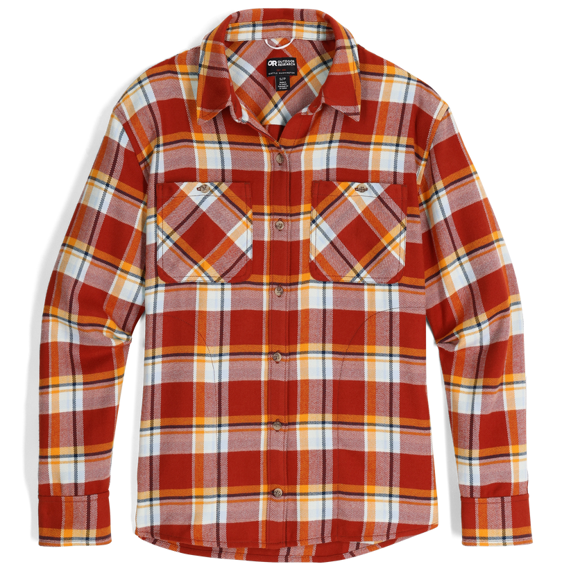 Outdoor Research Womens Feedback Flannel Twill Shirt Fjord plaid
