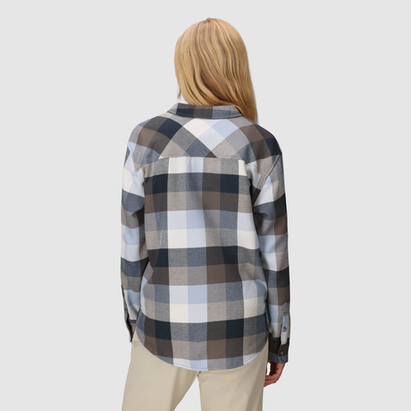 Outdoor Research Womens Feedback Flannel Twill Shirt Fjord plaid