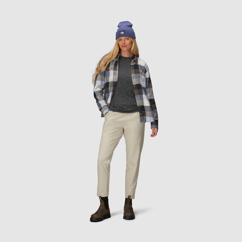 Outdoor Research Womens Feedback Flannel Twill Shirt Fjord plaid