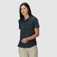 Outdoor Research Womens Astroman Short Sleeve Sun Shirt - Neptune Paintswipes Neptune Paintswipes