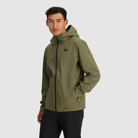 Outdoor Research Men's Stratoburst Stretch Rain Jacket - Ranger Green Ranger Green