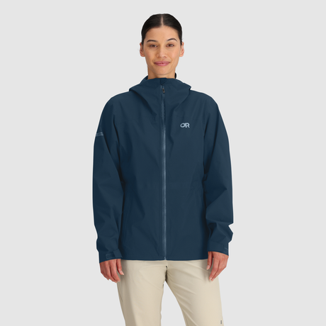 Outdoor Research Women's Stratoburst Stretch Rain Jacket - Cenote Cenote