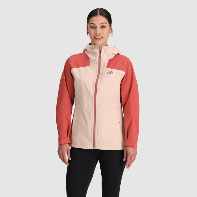 Outdoor Research Women's Stratoburst Stretch Rain Jacket - Sienna Moondust Sienna/Moondust