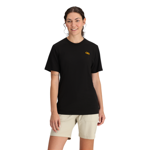 Outdoor Research Unisex OR Spoked Logo T-Shirt - Black Black