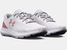 Under Armour Women's UA Surge 3 Running Shoe - White/Pink Elixir White/Pink Elixir