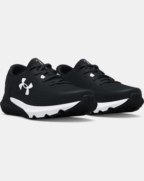 Under Armour Kids' Pre-School UA Rogue 3 AL Running Shoe - Black/White Black/White