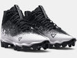 Under Armour Men's UA Spotlight Franchise RM 2.0 Football Cleat - Black/White Black/White