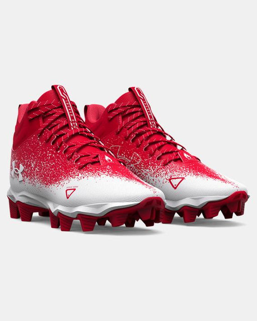 Under Armour Men's UA Spotlight Franchise RM 2.0 Football Cleat - Red/White Red/White