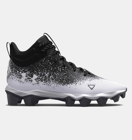 Under Armour Boys' UA Spotlight Franchise Rm 2.0 Junior Football Cleats Black white