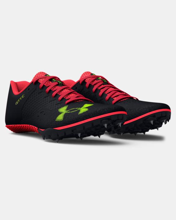 Under Armour Unisex Adults' UA Kick Sprint 4 Track Spikes - Black/Beta/High Vis Yellow Black/Beta/High Vis Yellow