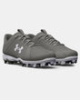 Under Armour Men's UA Leadoff Low RM Baseball Cleat - Baseball Gray/White Baseball Gray/White