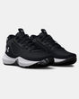 Under Armour Unisex Adults' UA Lockdown 6 Basketball Shoe - Black/White Black/White