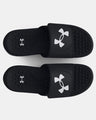 Under Armour Men's UA Ignite 7 Pro Slide Sandal - Black/Black/White Black/Black/White