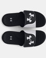 Under Armour Men's UA Ignite 7 Pro Slide Sandal - Black/White/Black Black/White/Black