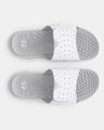 Under Armour Women's UA Ignite 7 Pro Slide Sandal - White/Halo Gray White/Halo Gray