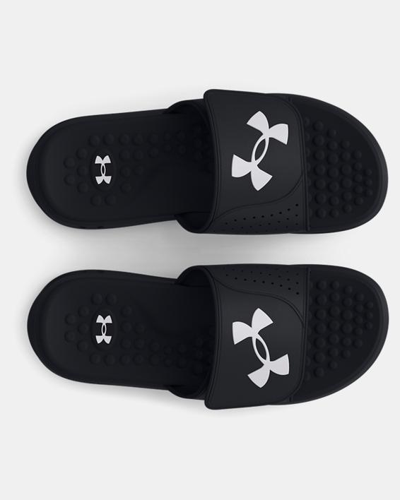 Under Armour Kids' UA Ignite 7 Pro Slide Sandal - Black/White Black/White