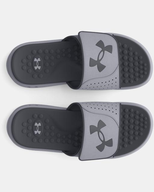 Under Armour Kids' UA Ignite 7 Pro Slide Sandal - Mod Gray/Pitch Gray Mod Gray/Pitch Gray
