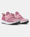 Under Armour Kids' Pre-School UA Surge 3 Slip On Running Shoes - Prime Pink/Flamingo/Metallic Silver Prime Pink/Flamingo/Metallic Silver