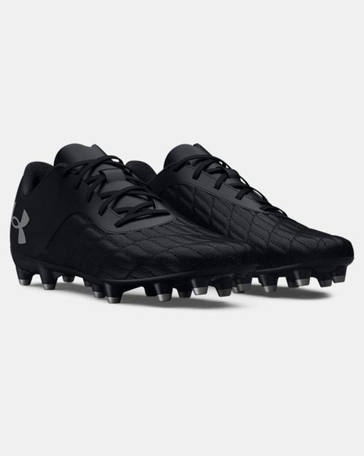 Under Armour Unisex Adults' UA Magnetico Select 3 FG Soccer Cleat - Black/Metallic Silver Black/Metallic Silver