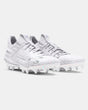 Under Armour Men's UA Blur 2 MC Suede Football Cleat - White/Metallic Silver White/Metallic Silver