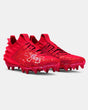 Under Armour Men's UA Blur 2 MC Suede Football Cleat - Red/Beta Red/Beta