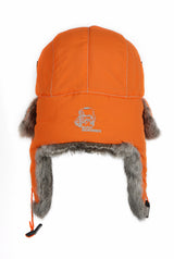 Mad Bomber Supplex Bomber - Blaze Orange with Grey Rabbit Fur Blaze Orange