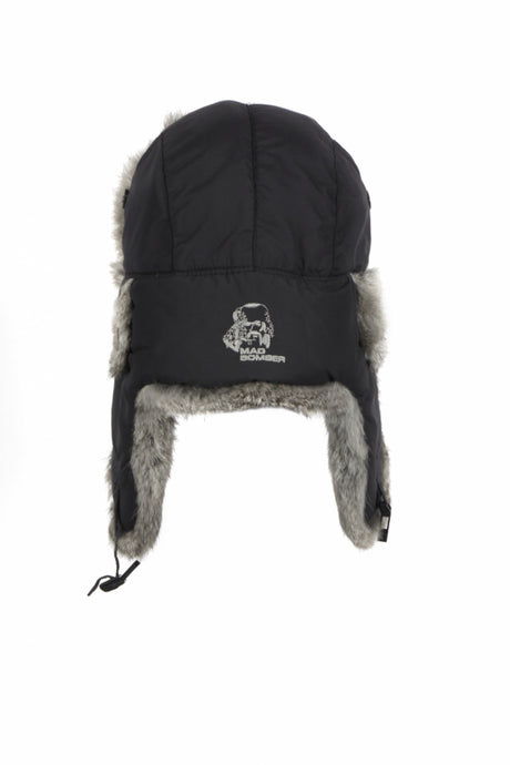 Mad Bomber Bomber with Faux Fur - Grey Supplex Grey Supplex