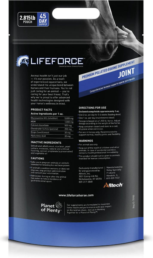 Hubbard Feeds Life Force Joint Support Horse Supplement