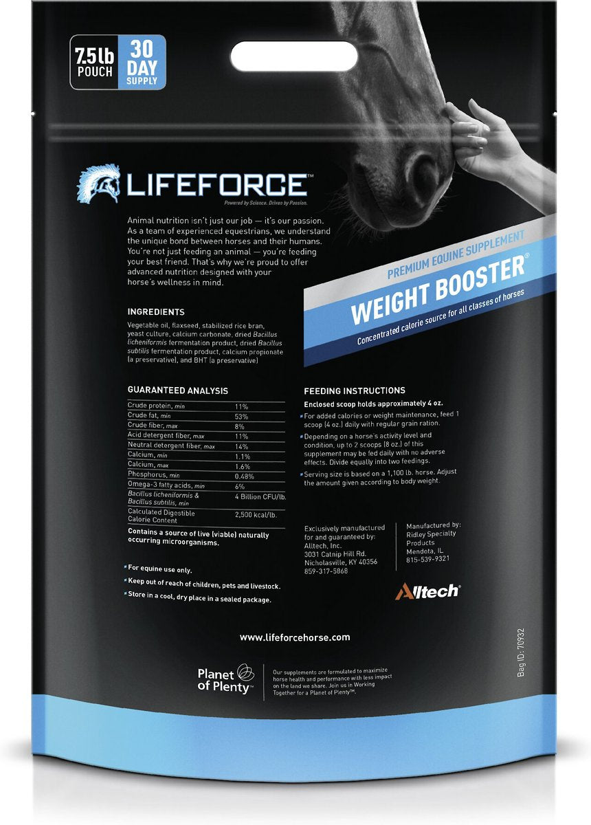 Hubbard Feeds Life Force Weight Booster Horse Supplement