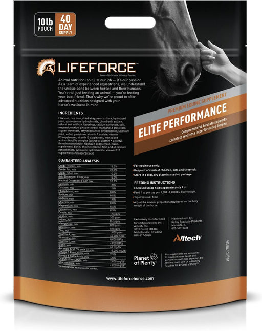 Hubbard Feeds Life Force Elite Performance Horse Supplement