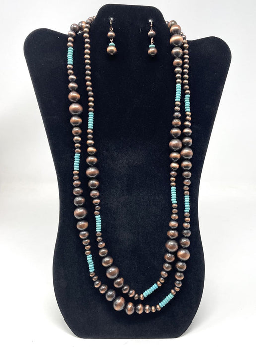 Blazin Roxx Navajo Pearl & Turquoise Jewelry Set