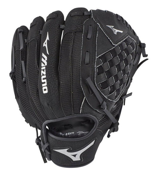 MIZUNO Prospect Series 10.5in PowerClose Baseball Glove LH Black Black