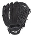 MIZUNO Prospect Series 10.5in PowerClose Baseball Glove RH Black Black