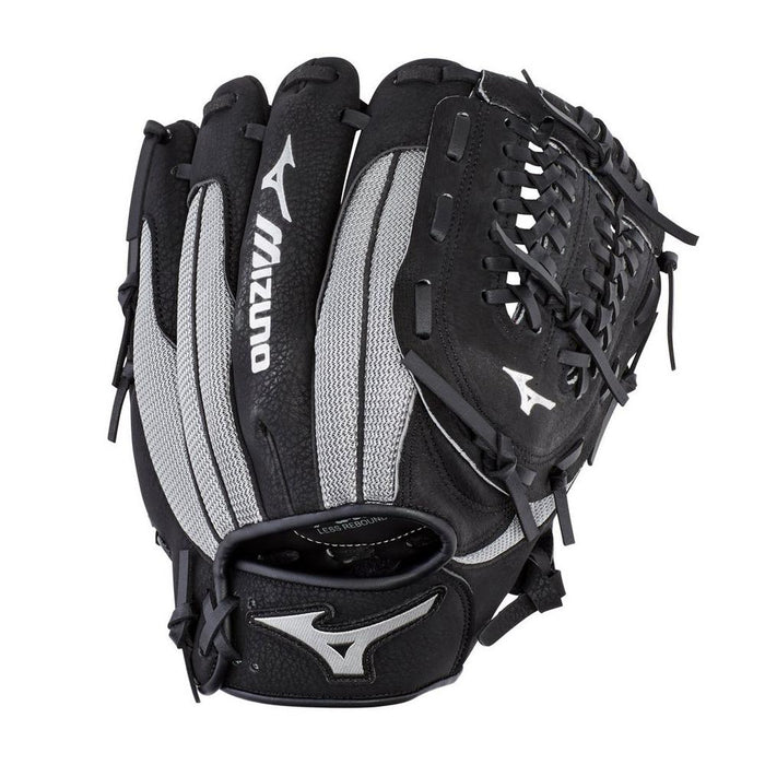 MIZUNO Prospect Series 11in PowerClose Baseball Glove RH Black-Smoke Black/smoke