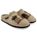 Haflinger Cactus Clog Slipper Natural